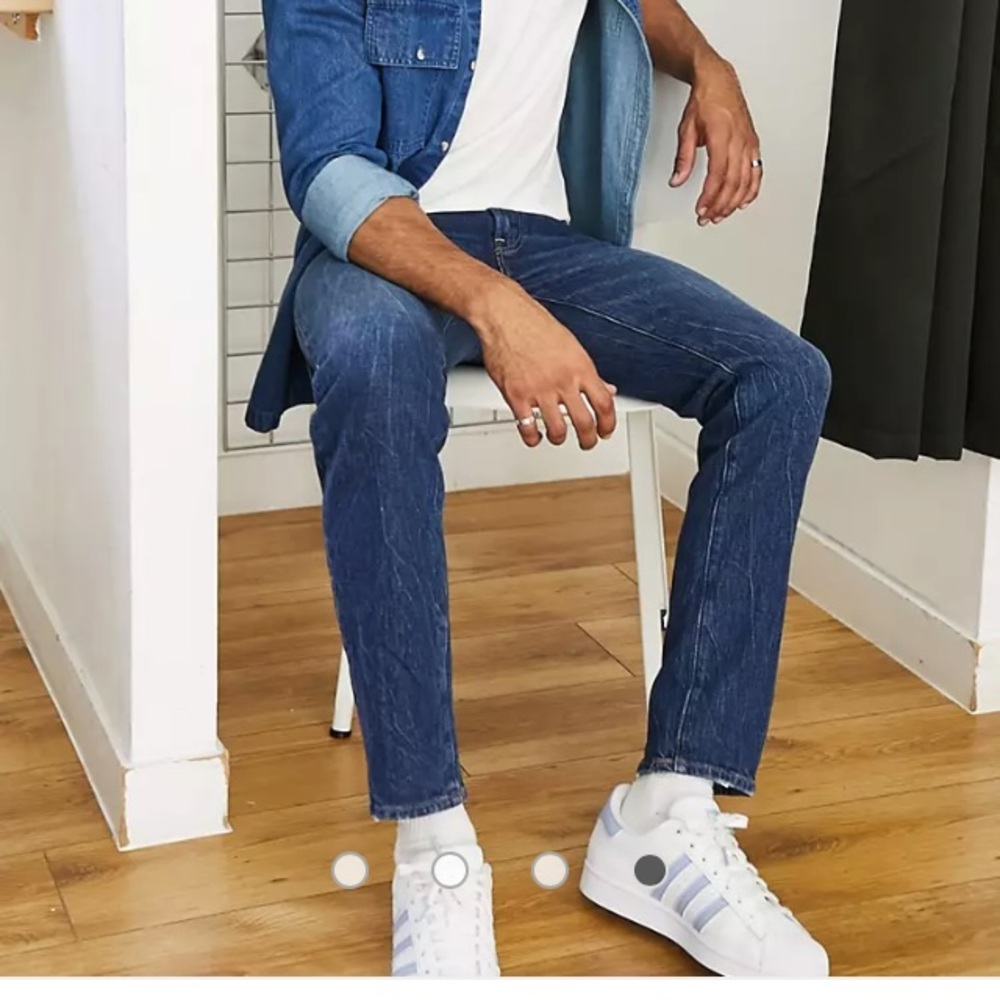 ABERCROMBIE Buttoned Slim Straight Mens Jeans | 32/30